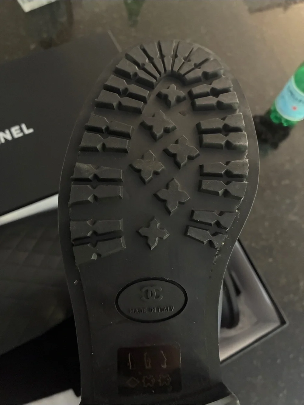 CHANEL Black Quilted Leather Knee-High Heeled Boots *Brand New